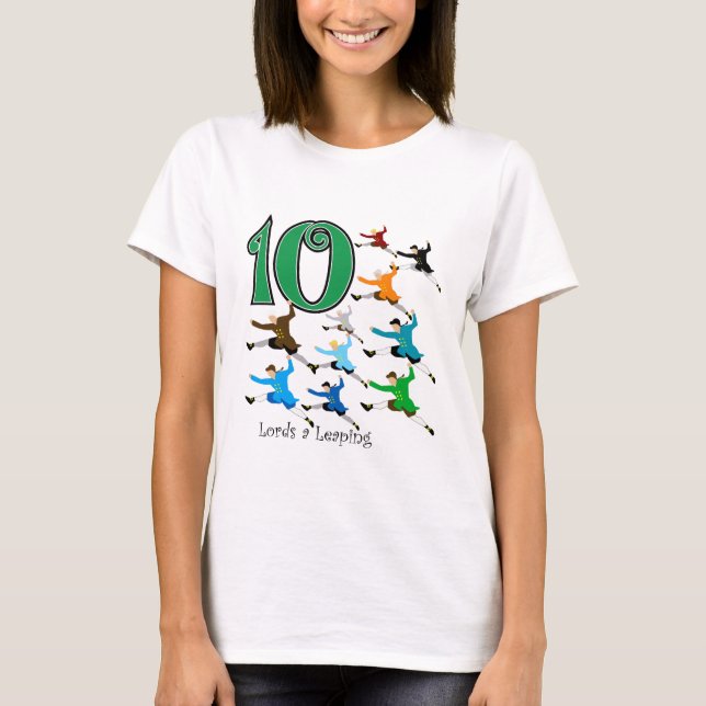 10 Lords Leaping T-Shirt (Vorderseite)