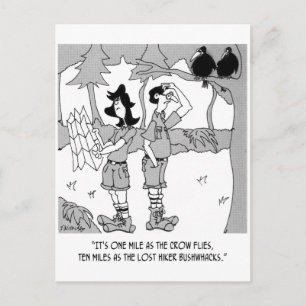10 Meilen als der Hiker Bushwhack Postkarte
