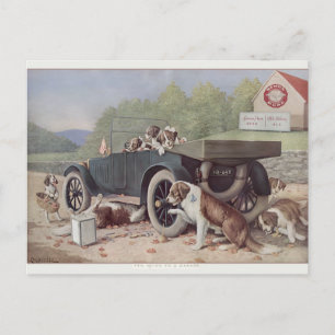 10 Meilen zur Garage - Postkarte