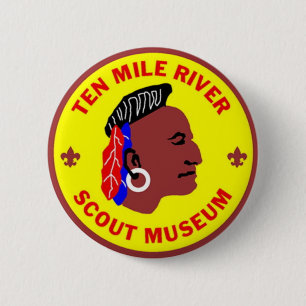 10 Mile River Scout Museum Logo Button 2 1/4 Zoll.