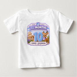 10 Monate Baby-Meilenstein-Explorer Baby T-shirt