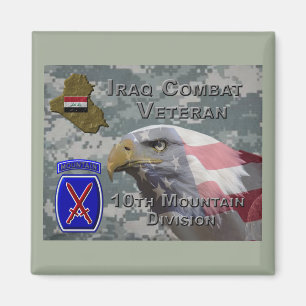 10. Mountain Div Iraq Combat Veteran Magnet