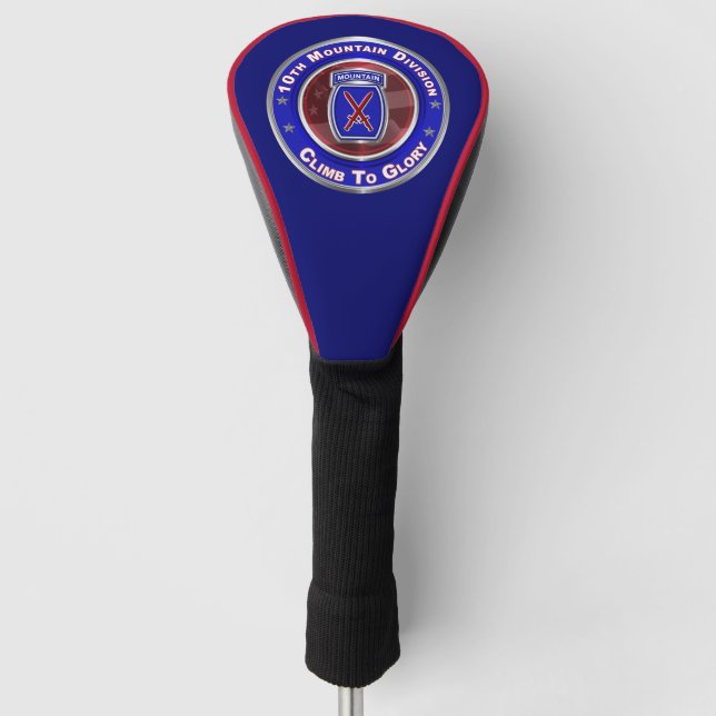10. Mountain Division "Climb to Glory" Golf Head  Headcover (Vorderseite)