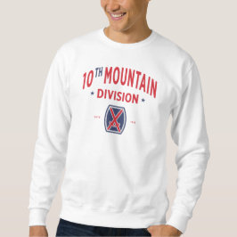 10. Mountain Division "Mountaineer" Abzeichen Sweatshirt