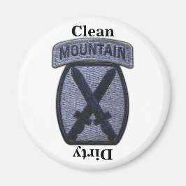 10. MTN-Gebirgsabteilung Patchveterans Veteranen Magnet