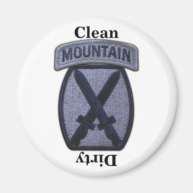 10. MTN-Gebirgsabteilung Patchveterans Veteranen Magnet (Vorne)
