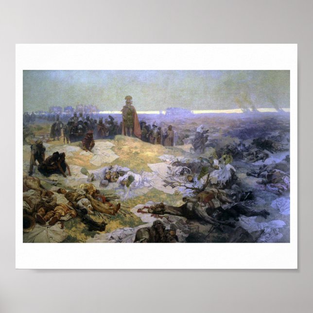 #10 Nach der Schlacht von Grunwald, Mucha Poster (Vorne)