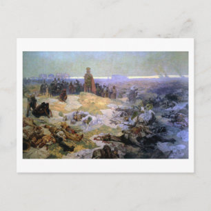 #10 Nach der Schlacht von Grunwald, Mucha Postkarte