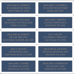 10 Name der Person Mystical Blue Aufkleber