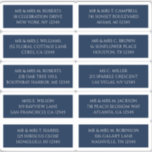 10 Name der Person Mystical Blue Aufkleber<br><div class="desc">10 Gästername-Adresse Mystical Blue Silver Wedding Stickers enthält 10 Aufkleber mit Ihrem individuellen Gästennamen und Ihrer persönlichen Adresse auf jedem Aufkleber in silberfarbenem Schrift auf blauem Hintergrund. Auch ideal für Weihnachts- und Feiertagskarten, Party Einladungen, Dankeschön-Karten und Büropost. Bearbeiten Sie den Text einfach in den dafür vorgesehenen Textfeldern. HINWEIS: KARO-STICKER-SCHUHE FÜR...</div>