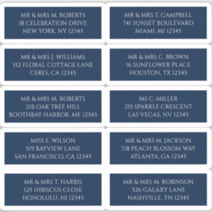 10 Name der Person Mystical Blue Aufkleber