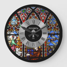 10. Ordination Jubiläum festes Glas Custom Große Wanduhr