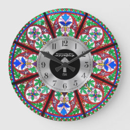 10. Ordination Jubiläum festes Glas Custom Große Wanduhr