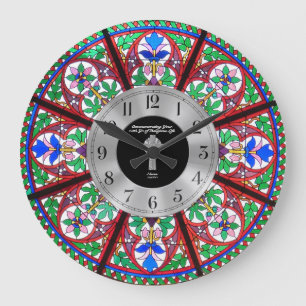 10. Ordination Jubiläum festes Glas Custom Große Wanduhr