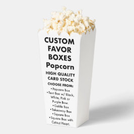 10 Personalisierte Popcorn-Gefälligkeitsboxen Geschenkschachtel
