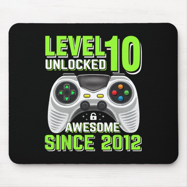 10 Phantastisches 2012 Videospiel 10. Geburtstag Mousepad (Vorne)
