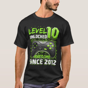 10 Phantastisches 2012 Videospiel 10. Geburtstag T-Shirt