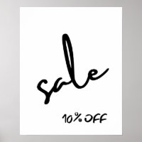 10% Rabatt auf Verkauf, Boutique Schwarz und Weiß