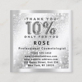 10 % Rabatt für den Glitzer von Logokombinationen Terminkarte