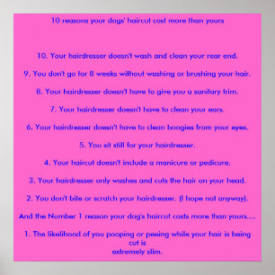 10 reasons your dogs' haircut cost more than yo... poster