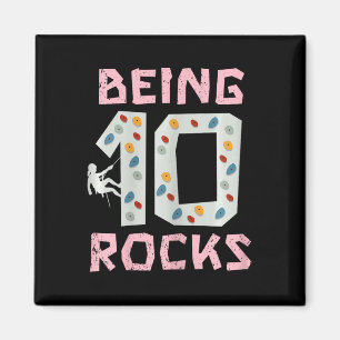 10 Rocks Kletter Mädchen sein  Magnet