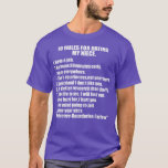 10 Rules Dating My Niece Overprotective Uncle Prot T-Shirt<br><div class="desc">10 Rules Dating My Niece Overprotective Uncle Protective  .</div>