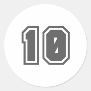 10 RUNDER AUFKLEBER