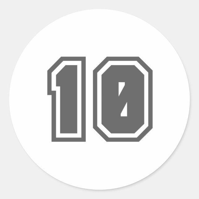 10 RUNDER AUFKLEBER (Vorderseite)