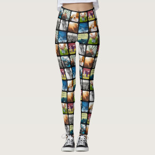 10 Rundered Foto Grid Template Square Schwarzer Ra Leggings