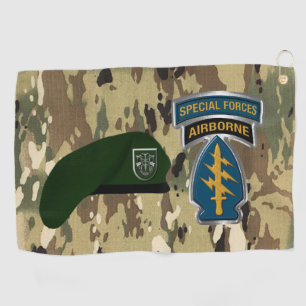10. Special Forces Group Golfhandtuch
