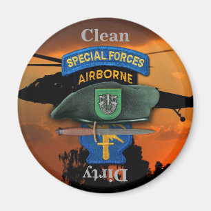 10. Special Forces Group Grüne Berets SFG SF Vets Magnet