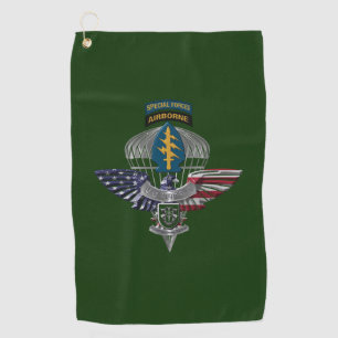 10. Special Forces Group (Im Flugzeug) Adler Golfhandtuch