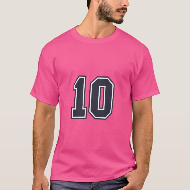 10 Sport Nummer 10 T-Shirt (Vorderseite)