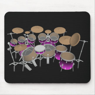 10 Stück Drum Kit: Violett Gradient: Trommeln Mousepad