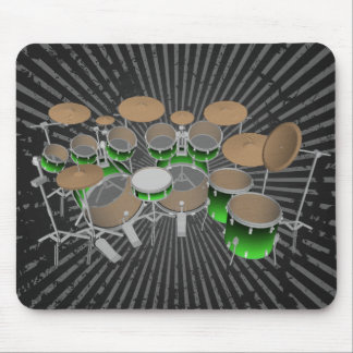 10 Stück-Trommel-Ausrüstung: Grüne Steigung: Mousepad
