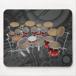 10 Stück-Trommel-Ausrüstung: Rote Steigung: Mousepad