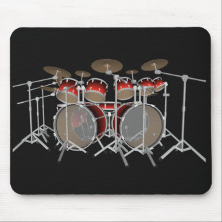 10 Stück-Trommel-Ausrüstung: Rotes Set: Trommeln Mousepad