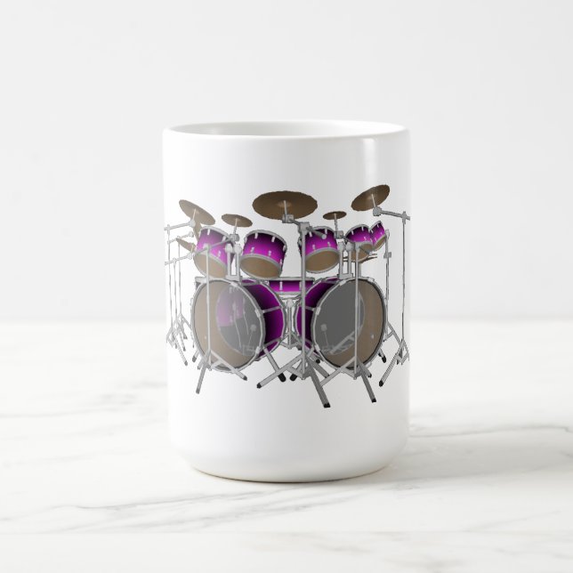 10 Stück-Trommel-Ausrüstung: Violette Steigung: Kaffeetasse (Mittel)