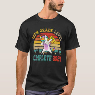 10. Stufe Abschluss 2021 Entschlackung Einhornpla T-Shirt