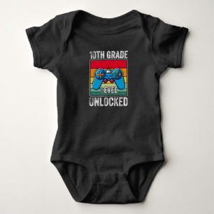 10. Stufe Unverschlossenes Kind zurück zum SchulGa Baby Strampler