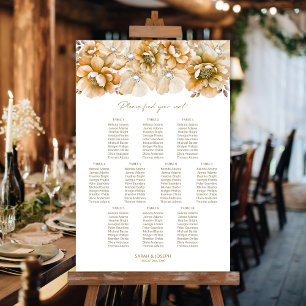 10 Tabelle Orangefarbene Hochzeitskarte Poster