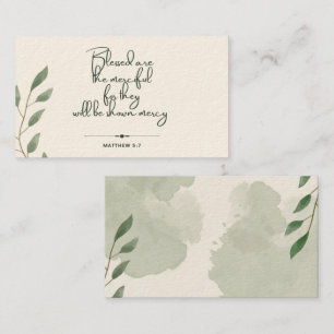 10 Tage der Verse Cards der Schrift Matthew 5:7 Telefonnummerkarte
