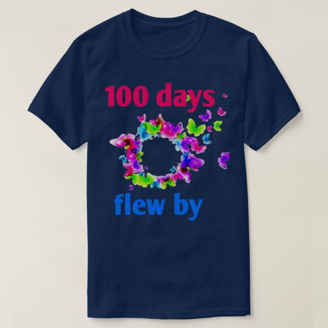 10 Tage mit lustigen Schulziffern 4 T-Shirt (Design vorne)