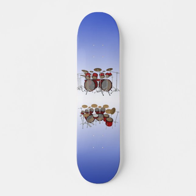 10-teiliges Drum-Kit: 3D-Modell: Benutzerdefiniert Skateboard (Vorne)