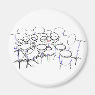 10-teiliges Trommelkit: Zeichnend Marker: Magnet