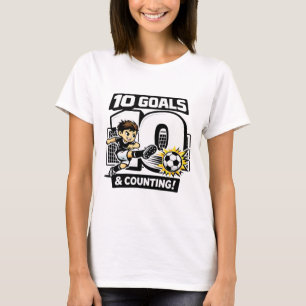 10 Tore und kein Ende Fußball-Geburtstag für 10-Jä T-Shirt