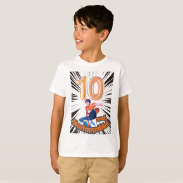10 und unaufhaltsame Jungen-Geburtstag T-Shirt