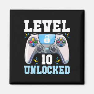 10 Video Game 10. Geburtstag Gamer Boys Ki Magnet