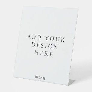 10"x12" Blendzeichendruck Sockelschild