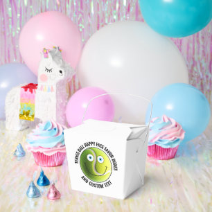 10 x Custom Tennis Party BLUE EYES Happy Face Geschenkschachtel